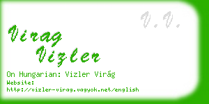 virag vizler business card
